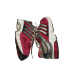 Adidasi dama Adidas 41, material textil, imitatie de piele, rosu roz - imagine 4