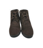 Ghete barbati  Bata 44, piele intoarsa, maro - imagine 3