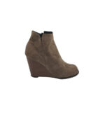 Botine dama 38, material textil, bej