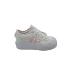 Tenisi copii Adidas Nizza Platform C 32, material textil, alb