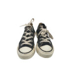Tenisi dama Converse 36, material textil, negru - imagine 3