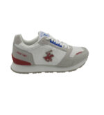 Adidasi barbati Polo Patch 44, material textil, alb gri