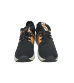 Adidasi dama 38, imitatie de piele, material textil, negru auriu - imagine 3