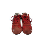 Adidasi dama Dockers 38, piele intoarsa, material textil, negru rosu - imagine 3