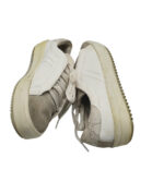 Adidasi dama Zara 41, imitație de piele, alb gri - imagine 4