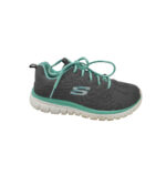 Adidasi dama Skechers 39, material textil, gri