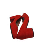 Pantofi dama Lulu 37, material textil, rosu - imagine 4
