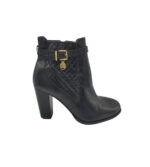 Botine dama Faith 39, piele, negru