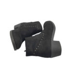 Botine dama Graceland 38, material textil, negru - imagine 4