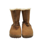 Cizme dama Fitflop 37, piele intoarsa, maro,  imblanite - imagine 3