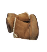 Cizme dama Fitflop 37, piele intoarsa, maro,  imblanite - imagine 4