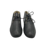 Ghete barbati Fred Perry 46, piele, negru,  imblanite - imagine 3
