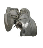 Adidasi dama Uno Due 40, material textil, piele intoarsa, gri - imagine 4