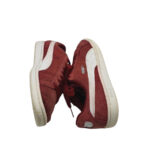 Adidasi dama Puma 39, piele intoarsa, rosu - imagine 4