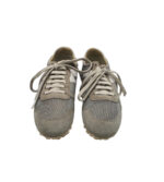 Adidasi dama Geox 38, material textil, piele intoarsa, gri - imagine 3