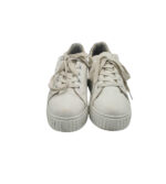 Adidasi dama 39, imitație de piele, alb - imagine 3