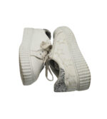 Adidasi dama 39, imitație de piele, alb - imagine 4