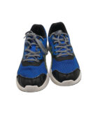 Adidasi dama Asics 39, material textil, albastru negru - imagine 3