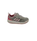 Adidasi copii Adidas 35, material textil, imitatie de piele, gri
