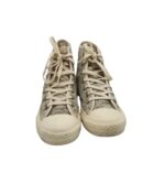 Tenisi dama Converse 37, material textil, gri - imagine 3