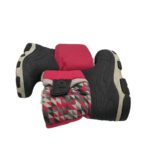 Cizme copii 27, material textil, alte materiale, negru,  imblanite - imagine 4