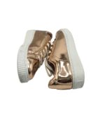 Adidasi dama 38, imitație de piele, auriu - imagine 4