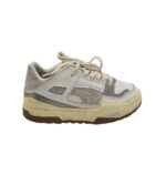 Adidasi barbati Puma 41, piele, alb gri