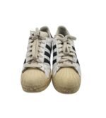 Adidasi barbati Adidas 42, imitație de piele, piele, alb negru - imagine 3