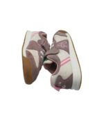 Adidasi dama Sport 37, material textil, piele intoarsa, alb mov - imagine 4