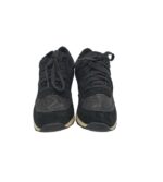 Adidasi dama Chelsee 39, piele intoarsa, piele,  negru - imagine 3