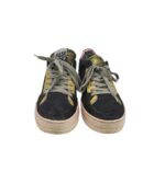 Adidasi dama 40, material textil, piele, negru - imagine 3