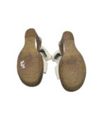 Saboti dama Supremo 39, imitație de piele, alb - imagine 5