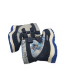 Cizme copii  26, imitație de piele, material textil, gri albastru , captusite - imagine 4