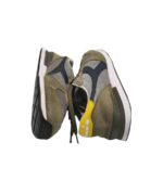 Adidasi barbati Diadora 42.5, material textil, piele intoarsa, gri kaki - imagine 4