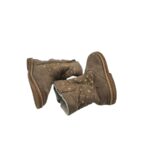 Cizme copii Cupcake 21, material textil, bej , imblanite - imagine 4