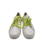 Tenisi dama Bershka 37, imitație de piele, alb - imagine 3