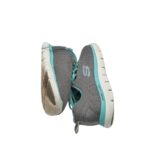 Adidasi dama Skechers 37, material textil, gri - imagine 4