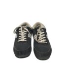 Adidasi dama 38, material textil, piele intoarsa, negru - imagine 3