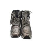 Botine dama Jette 39, imitatie de piele, gri, captusite - imagine 3