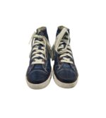 Tenisi dama Diesel 37, material textil, albastru - imagine 3