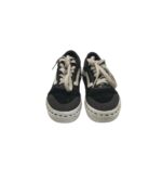 Tenisi copii Vans 28, material textil, piele intoarsa, negru - imagine 3