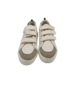 Tenisi dama F & F, 38, imitație de piele, piele intoarsa, alb gri - imagine 3