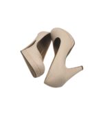 Pantofi dama Tamaris, 38, imitație de piele, crem - imagine 4