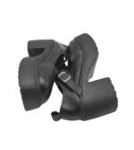 Pantofi dama 38, imitație de piele, negru - imagine 4