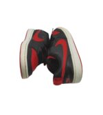 Adidasi dama Nike, 37, imitație de piele, piele, negru rosu - imagine 4