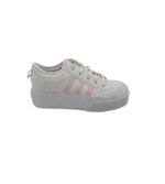 Tenisi copii Adidas Nizza Platform C 35,  material textil, alb