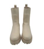 Ghete dama About You, 36, imitație de piele, crem - imagine 3