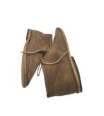 Ghete barbati 42, piele intoarsa, maro - imagine 4