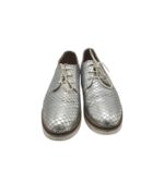 Pantofi dama 36, piele, gri - imagine 3