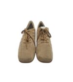 Adidasi dama Semler, 42, piele intoarsa, maro - imagine 3